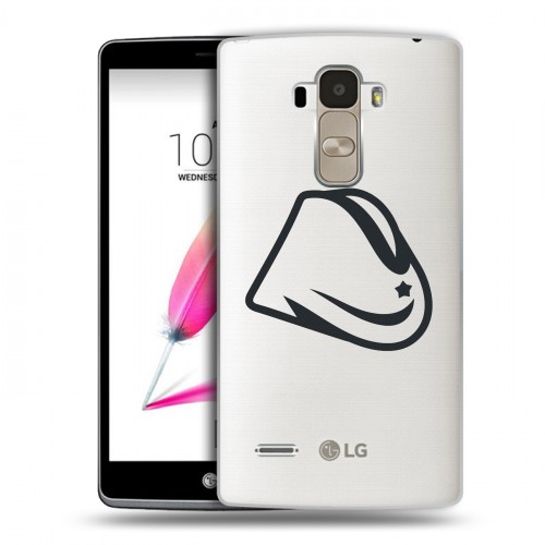 Полупрозрачный дизайнерский силиконовый чехол для LG G4 Stylus Стикеры к Дню Победы