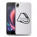 Полупрозрачный дизайнерский пластиковый чехол для HTC Desire 10 Lifestyle Стикеры к Дню Победы
