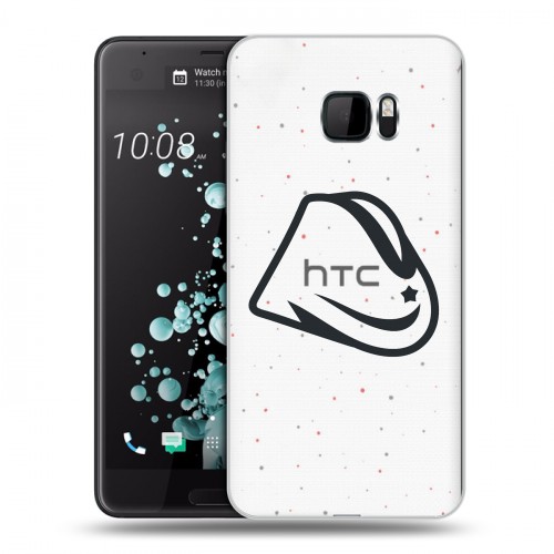 Полупрозрачный дизайнерский пластиковый чехол для HTC U Ultra Стикеры к Дню Победы