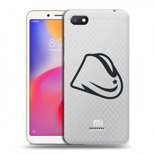 Полупрозрачный дизайнерский пластиковый чехол для Xiaomi RedMi 6A Стикеры к Дню Победы