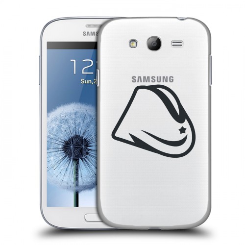 Полупрозрачный дизайнерский пластиковый чехол для Samsung Galaxy Grand Стикеры к Дню Победы