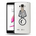 Полупрозрачный дизайнерский пластиковый чехол для LG G4 Stylus Стикеры к Дню Победы