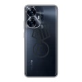 Полупрозрачный дизайнерский силиконовый чехол для Realme C55 Стикеры к Дню Победы