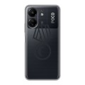 Полупрозрачный дизайнерский пластиковый чехол для Xiaomi Poco C65 Стикеры к Дню Победы