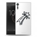 Полупрозрачный дизайнерский пластиковый чехол для Sony Xperia XZs Стикеры к Дню Победы