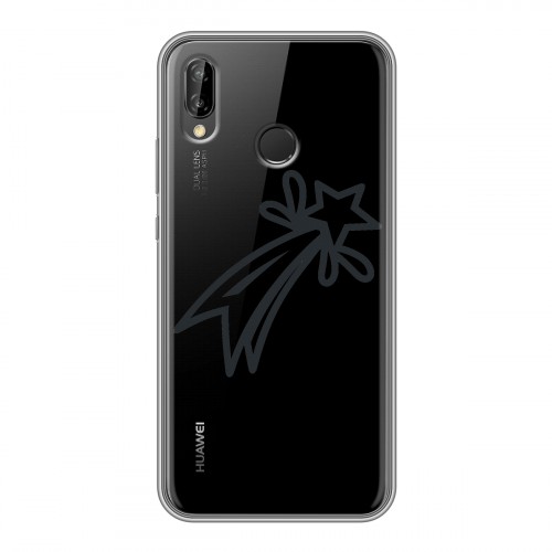 Полупрозрачный дизайнерский пластиковый чехол для Huawei P20 Lite Стикеры к Дню Победы