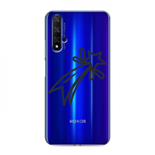 Полупрозрачный дизайнерский пластиковый чехол для Huawei Honor 20 Стикеры к Дню Победы