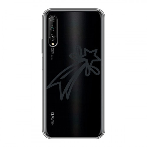 Полупрозрачный дизайнерский пластиковый чехол для Huawei Y9s Стикеры к Дню Победы