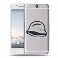 Полупрозрачный дизайнерский пластиковый чехол для HTC One A9 Стикеры к Дню Победы