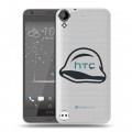 Полупрозрачный дизайнерский пластиковый чехол для HTC Desire 530 Стикеры к Дню Победы