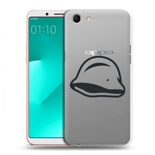 Полупрозрачный дизайнерский пластиковый чехол для OPPO A83 Стикеры к Дню Победы