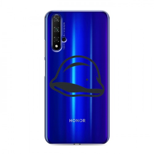 Полупрозрачный дизайнерский пластиковый чехол для Huawei Honor 20 Стикеры к Дню Победы