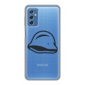 Полупрозрачный дизайнерский пластиковый чехол для Samsung Galaxy M52 5G Стикеры к Дню Победы