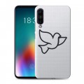 Полупрозрачный дизайнерский силиконовый чехол для Meizu 16T Стикеры к Дню Победы