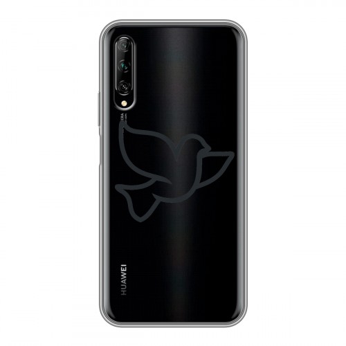 Полупрозрачный дизайнерский силиконовый чехол для Huawei Y9s Стикеры к Дню Победы