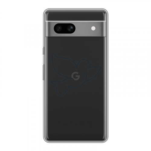 Полупрозрачный дизайнерский пластиковый чехол для Google Pixel 7A Стикеры к Дню Победы