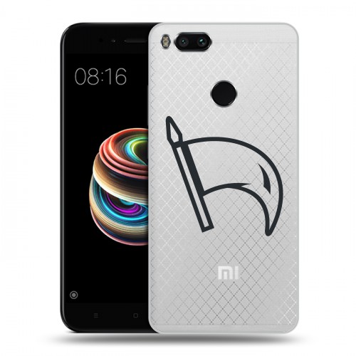 Полупрозрачный дизайнерский пластиковый чехол для Xiaomi Mi5X Стикеры к Дню Победы