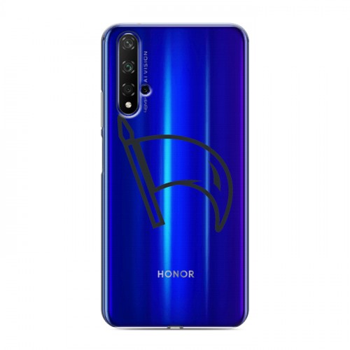 Полупрозрачный дизайнерский пластиковый чехол для Huawei Honor 20 Стикеры к Дню Победы