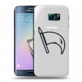 Полупрозрачный дизайнерский пластиковый чехол для Samsung Galaxy S6 Edge Стикеры к Дню Победы
