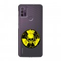 Полупрозрачный дизайнерский пластиковый чехол для Lenovo K13 Note прозрачные черепа