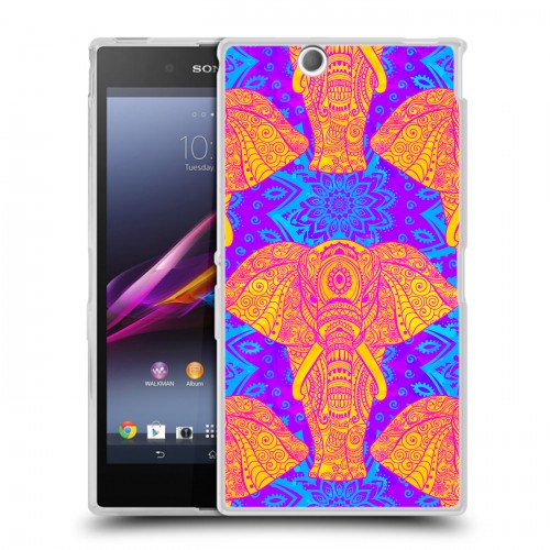 Дизайнерский пластиковый чехол для Sony Xperia Z Ultra  слоны