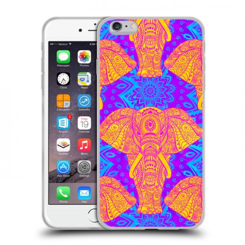 Дизайнерский силиконовый чехол для Iphone 6 Plus/6s Plus слоны