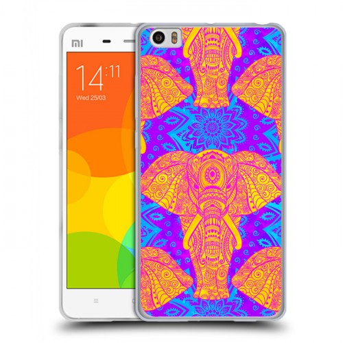 Дизайнерский силиконовый чехол для Xiaomi Mi Note слоны