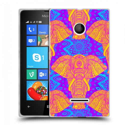 Дизайнерский пластиковый чехол для Microsoft Lumia 435 слоны