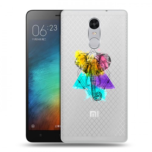 Полупрозрачный дизайнерский силиконовый чехол для Xiaomi RedMi Pro Прозрачные слоны