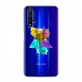 Полупрозрачный дизайнерский пластиковый чехол для Huawei Honor 20 Прозрачные слоны