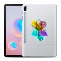 Полупрозрачный дизайнерский пластиковый чехол для Samsung Galaxy Tab S6 Прозрачные слоны