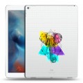 Полупрозрачный дизайнерский пластиковый чехол для Ipad Pro Прозрачные слоны