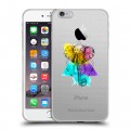 Полупрозрачный дизайнерский силиконовый чехол для Iphone 6 Plus/6s Plus Прозрачные слоны