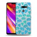 Полупрозрачный дизайнерский пластиковый чехол для LG G8 ThinQ Прозрачные слоны