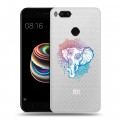 Полупрозрачный дизайнерский пластиковый чехол для Xiaomi Mi5X Прозрачные слоны