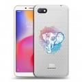 Полупрозрачный дизайнерский пластиковый чехол для Xiaomi RedMi 6A Прозрачные слоны