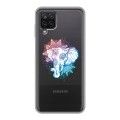 Полупрозрачный дизайнерский пластиковый чехол для Samsung Galaxy A12 Прозрачные слоны