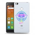 Полупрозрачный дизайнерский пластиковый чехол для Xiaomi Mi4S Прозрачные слоны