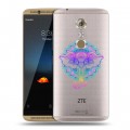 Полупрозрачный дизайнерский пластиковый чехол для ZTE Axon 7 Прозрачные слоны