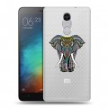 Полупрозрачный дизайнерский силиконовый чехол для Xiaomi RedMi Pro Прозрачные слоны