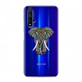 Полупрозрачный дизайнерский пластиковый чехол для Huawei Honor 20 Прозрачные слоны