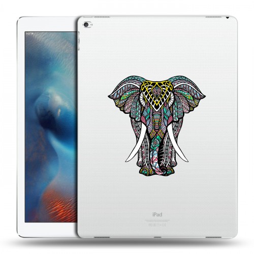 Полупрозрачный дизайнерский силиконовый чехол для Ipad Pro Прозрачные слоны