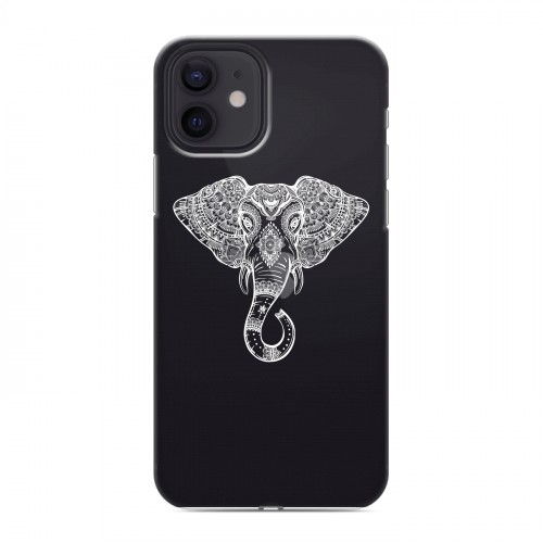 Полупрозрачный дизайнерский силиконовый чехол для Iphone 12 Прозрачные слоны