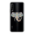 Полупрозрачный дизайнерский пластиковый чехол для Huawei Y9s Прозрачные слоны