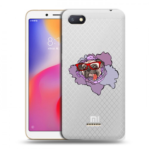 Полупрозрачный дизайнерский пластиковый чехол для Xiaomi RedMi 6A Собаки