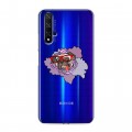 Полупрозрачный дизайнерский пластиковый чехол для Huawei Honor 20 Собаки