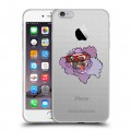 Полупрозрачный дизайнерский силиконовый чехол для Iphone 6 Plus/6s Plus Собаки