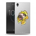 Полупрозрачный дизайнерский пластиковый чехол для Sony Xperia L1 Собаки