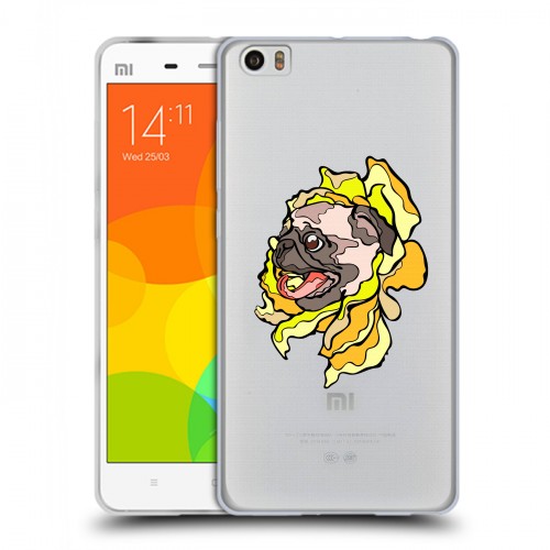 Полупрозрачный дизайнерский пластиковый чехол для Xiaomi Mi Note Собаки