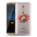 Полупрозрачный дизайнерский пластиковый чехол для ZTE Axon 7 Собаки